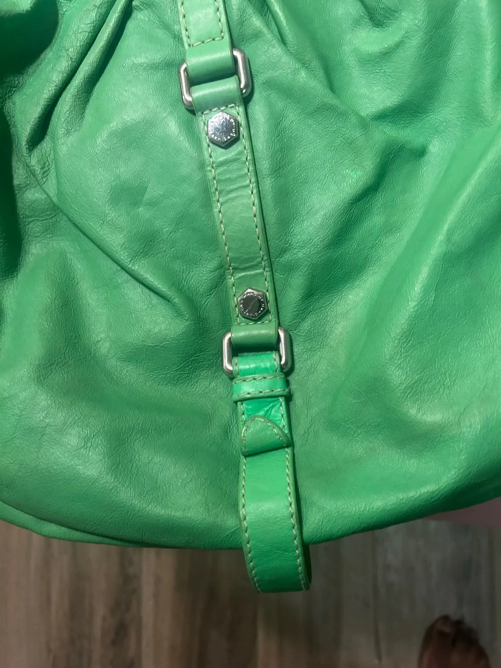 Marc by Marc Jacobs Neon Green Leather Hobo Bag - Picture 8 of 12